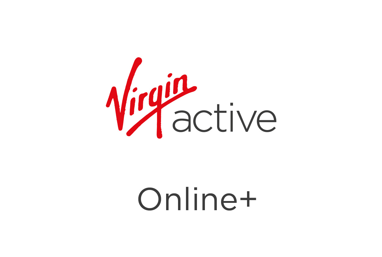Decorative image of the Virgin Active Online+ Membership logo